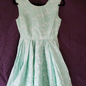 Pink Tartan Mint Retro 60's Flare Dress